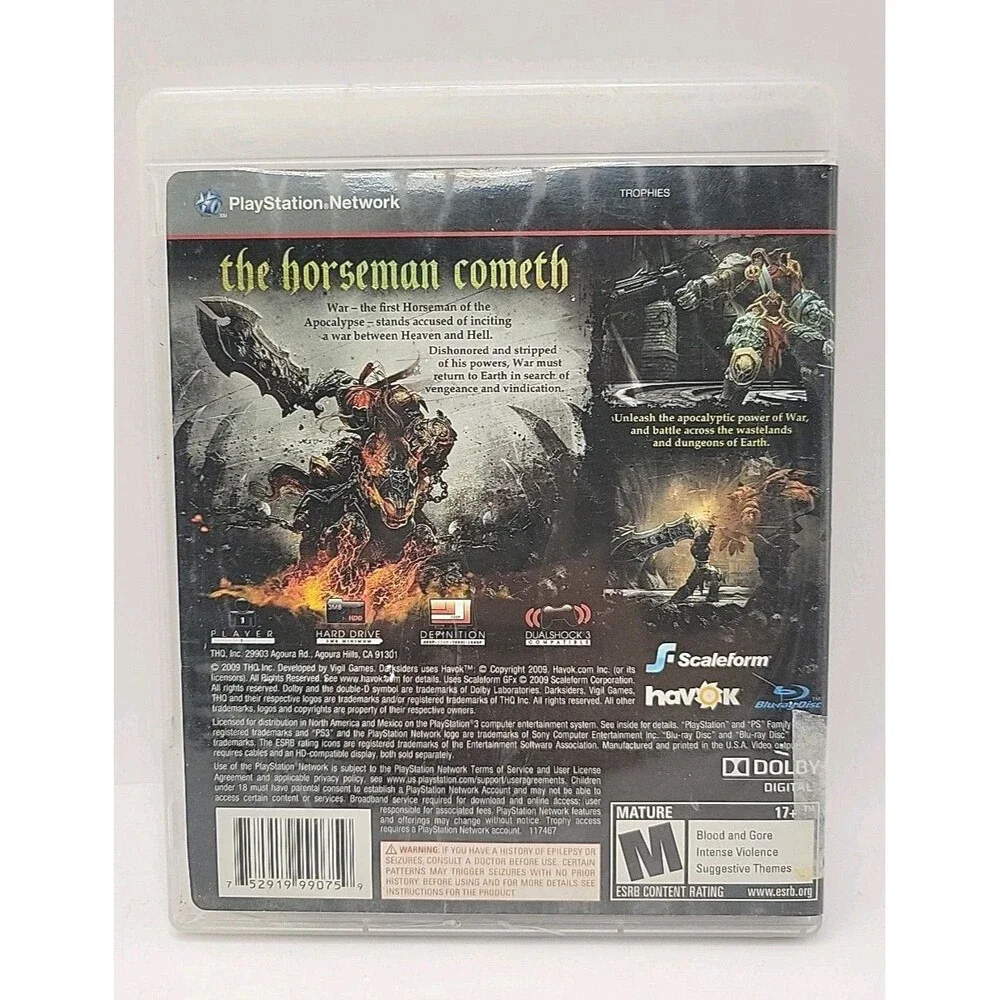 Darksiders 2010 Sony Playstation 3 PS3 CIB Complete Video Game